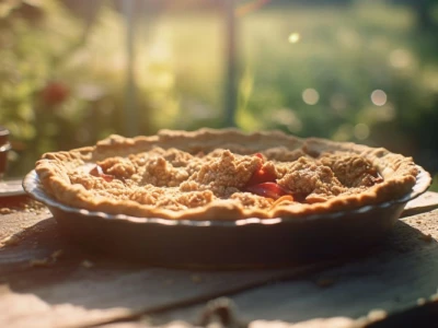 Recept: Bärig rabarber- och jordgubbspaj utan socker